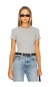 Sprwmn Rib Baby Tee In Grey