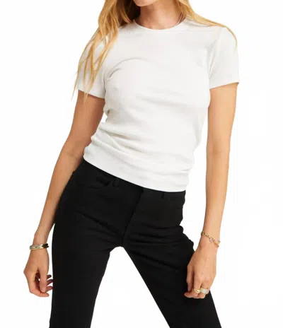 Sprwmn Rib Baby Tee In White