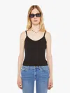 Sprwmn Rib V Neck Tank Top In Black