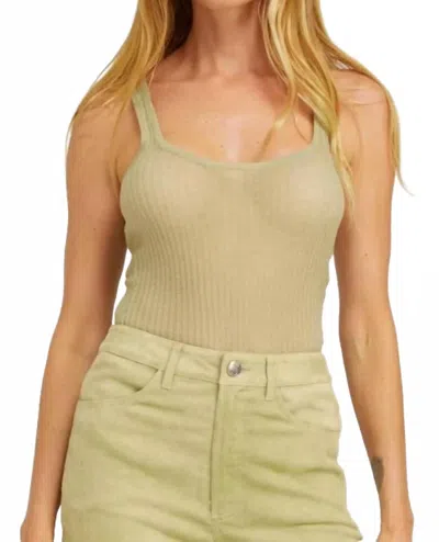 Sprwmn Scoop Neck Tank Top In Pistachio In Green
