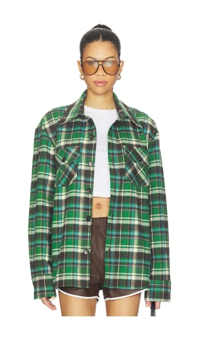 Sprwmn Shacket In Green