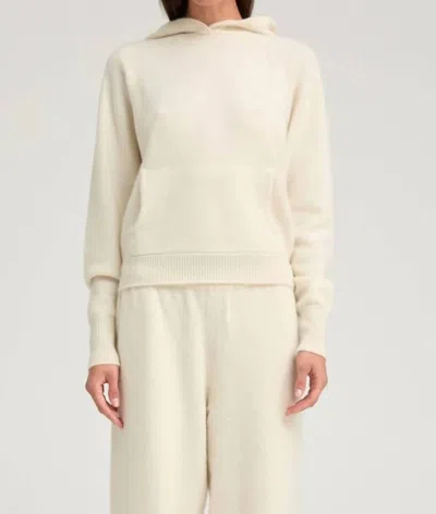 Sprwmn Shrunken Hoodie In Ivory In White