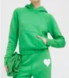 Sprwmn Shrunken Raglan Hoodie In Bright Green In Green