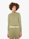Sprwmn Shrunken Raglan Sweatshirt Basil In Multi