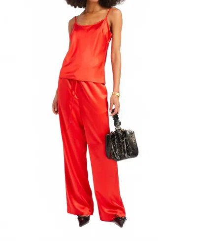 Sprwmn Silk Kauai Pants In Red