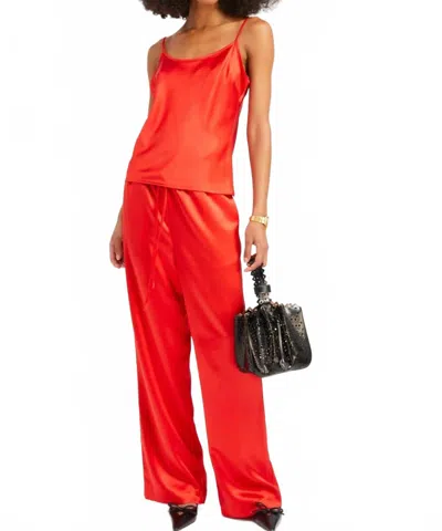 Sprwmn Silk Kauai Pants In Red