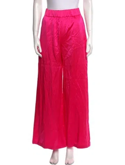 Pre-owned Sprwmn Silk Straight Leg Pants In Pink