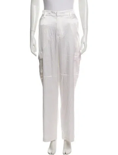 Pre-owned Sprwmn Silk Wide Leg Pants In Neutral