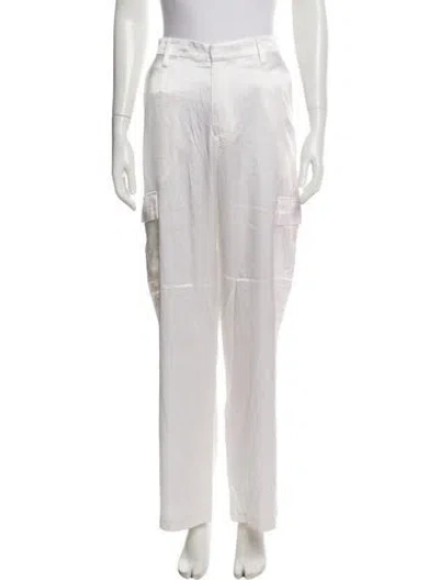 Pre-owned Sprwmn Silk Wide Leg Pants In Neutrals