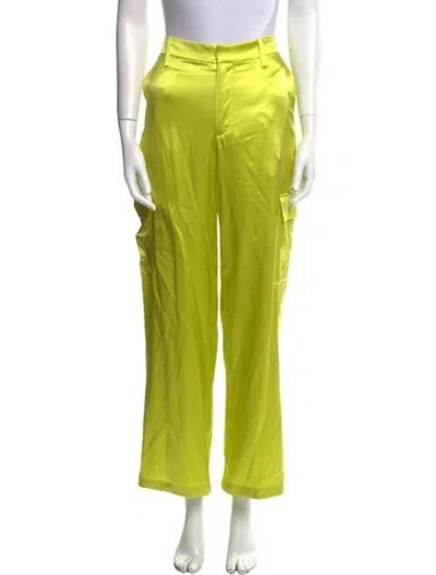 Pre-owned Sprwmn Silk Wide Leg Pants W/ Tags In Green