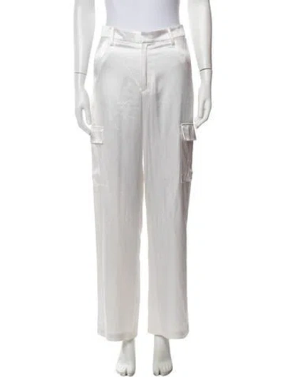Pre-owned Sprwmn Silk Wide Leg Pants In White