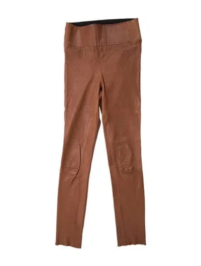 Pre-owned Sprwmn Skinny Leg Pants In Brown