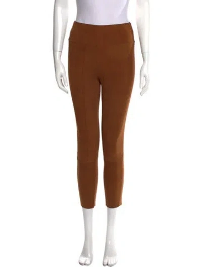 Pre-owned Sprwmn Skinny Leg Pants In Brown
