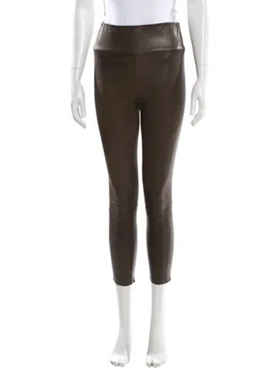 Pre-owned Sprwmn Skinny Leg Pants In Brown