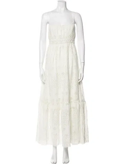 Pre-owned Sprwmn Square Neckline Long Dress W/ Tags In Neutral