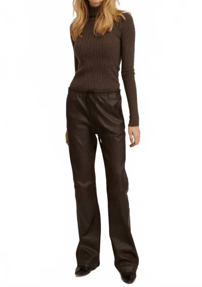 Sprwmn Straight Leg Pant In Americano In Brown
