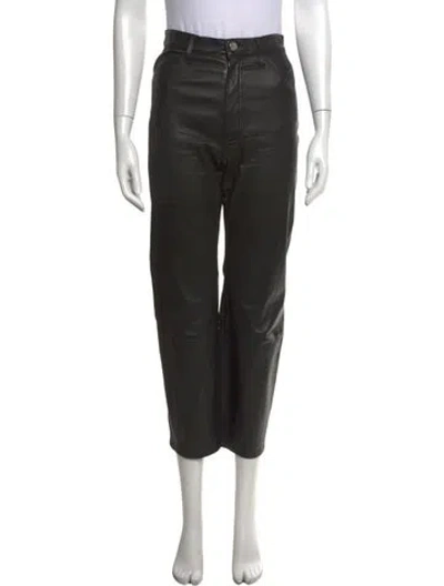 Pre-owned Sprwmn Straight Leg Pants In Black