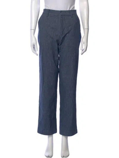 Pre-owned Sprwmn Straight Leg Pants In Blue