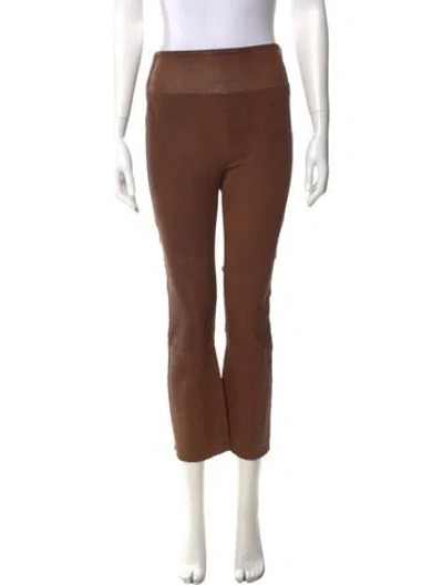 Pre-owned Sprwmn Straight Leg Pants In Brown