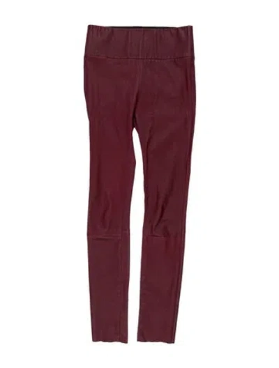 Pre-owned Sprwmn Straight Leg Pants In Burgundy