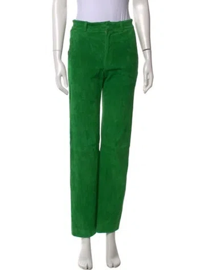 Pre-owned Sprwmn Straight Leg Pants In Green