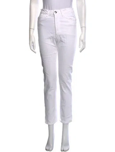 Pre-owned Sprwmn Straight Leg Pants In White