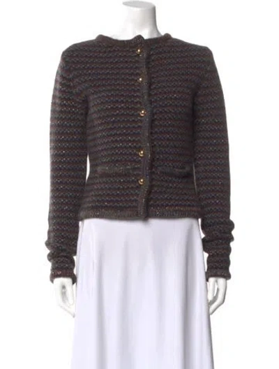 Pre-owned Sprwmn Striped Crew Neck Sweater In Multi