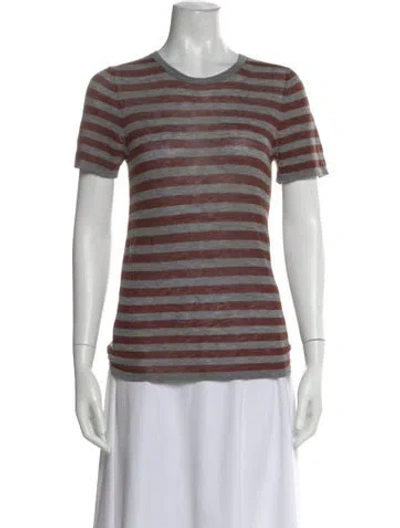 Pre-owned Sprwmn Striped Crew Neck Top In Multi