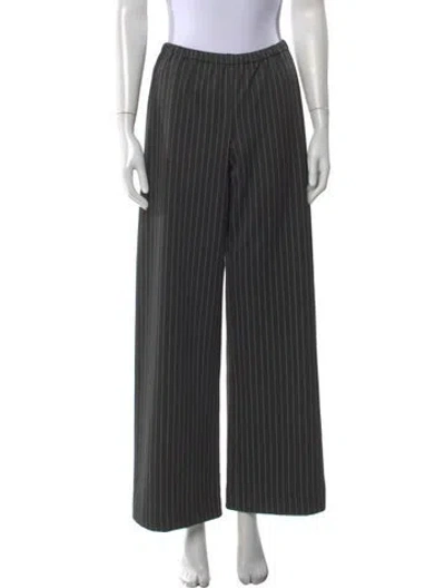 Pre-owned Sprwmn Striped Wide Leg Pants In Gray