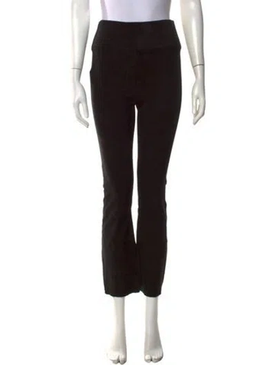 Pre-owned Sprwmn Suede Flared Pants In Black