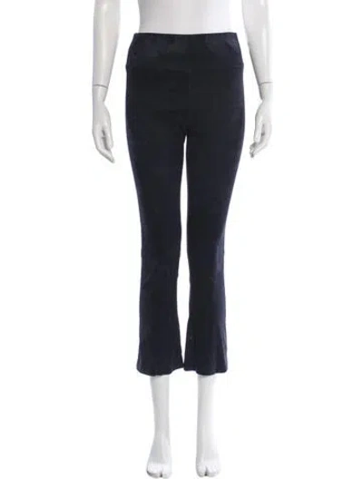Pre-owned Sprwmn Suede Flared Pants In Blue
