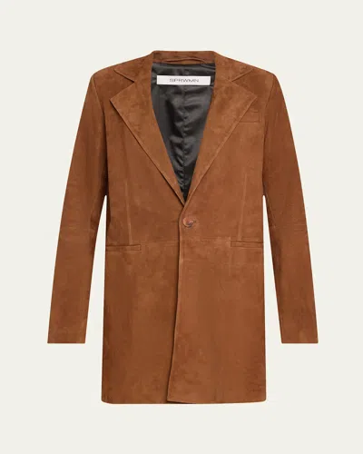 Sprwmn Suede Long Blazer