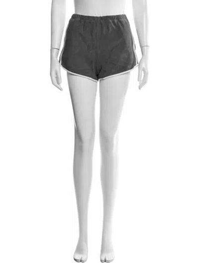 Pre-owned Sprwmn Suede Mini Shorts W/ Tags In Red