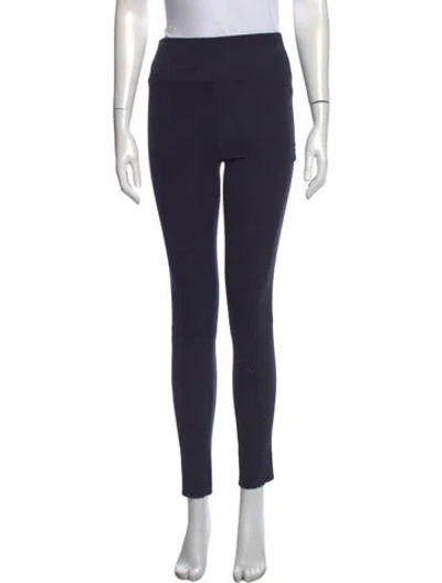 Pre-owned Sprwmn Suede Skinny Leg Pants In Blue