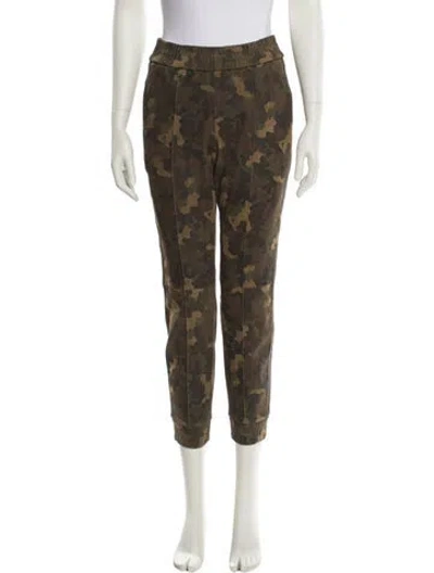 Pre-owned Sprwmn Suede Skinny Leg Pants In Multi