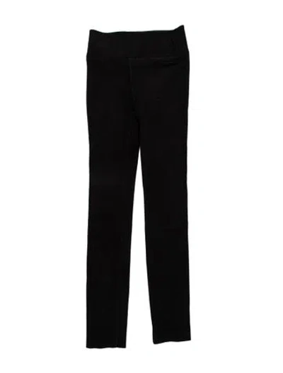 Pre-owned Sprwmn Suede Straight Leg Pants In Black