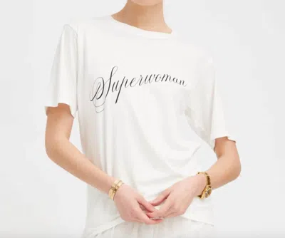 Sprwmn Superwoman Boxy Tee In White