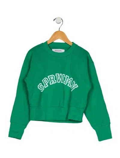 Pre-owned Sprwmn Sweatshirt In Green