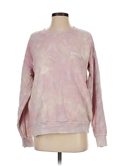 Pre-owned Sprwmn Sweatshirt In Pink