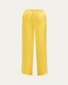 Sprwmn The Kauai Silk Pants In Yellow