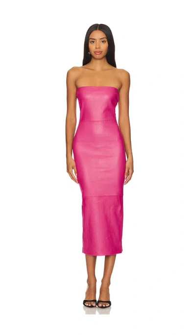 Sprwmn Tube Dress In Hot Pink | ModeSens