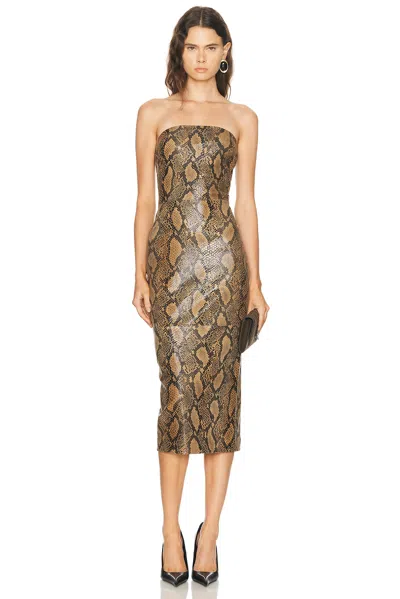 Sprwmn Tube Dress In Multi