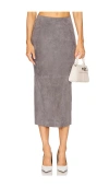 Sprwmn Tube Skirt In Gray
