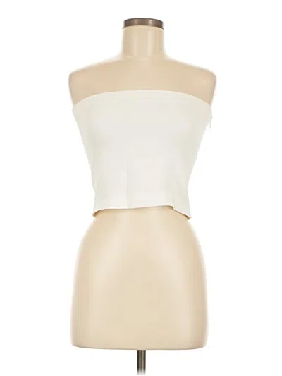 Pre-owned Sprwmn Tube Top Ivory Strapless Neckline Tops