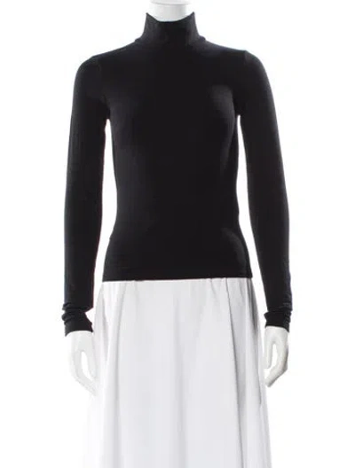 Pre-owned Sprwmn Turtleneck Long Sleeve Top In Black