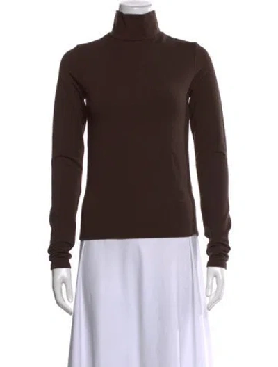 Pre-owned Sprwmn Turtleneck Long Sleeve Top In Grey