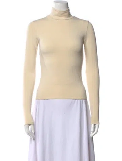 Pre-owned Sprwmn Turtleneck Long Sleeve Top In Neutral