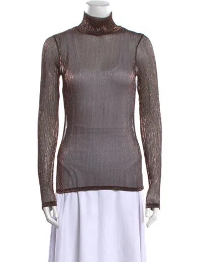 Pre-owned Sprwmn Turtleneck Long Sleeve Top W/ Tags