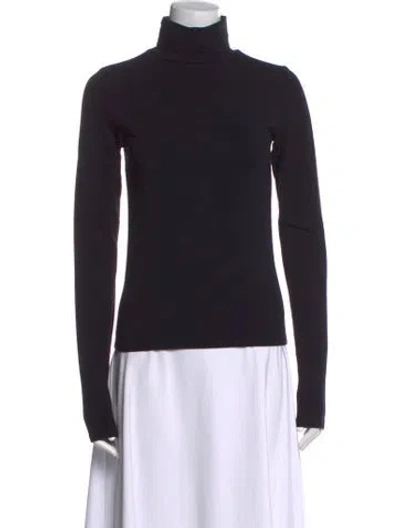 Pre-owned Sprwmn Turtleneck Long Sleeve Top W/ Tags In Black