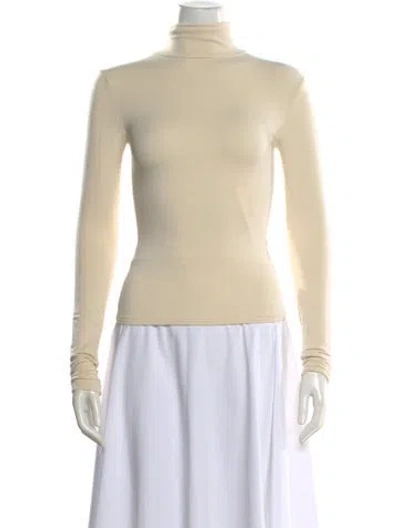 Pre-owned Sprwmn Turtleneck Long Sleeve Top W/ Tags In Neutral